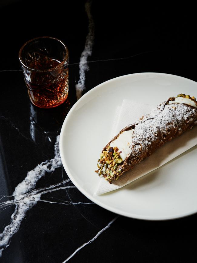 Ricotta cannoli at Valentino's 101, Adelaide