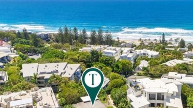 The existing home at 51 Elanda St, Sunshine Beach.