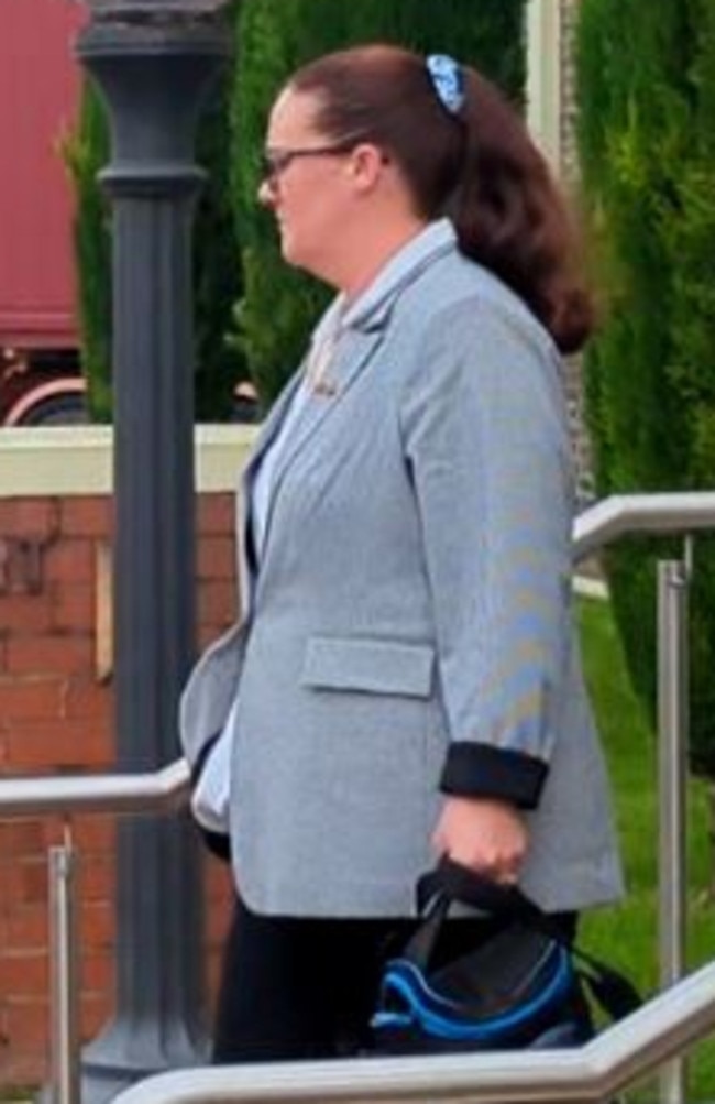 Evandale woman Rachel Louise Bowden leaving Launceston Supreme Court. Picture: Alex Treacy