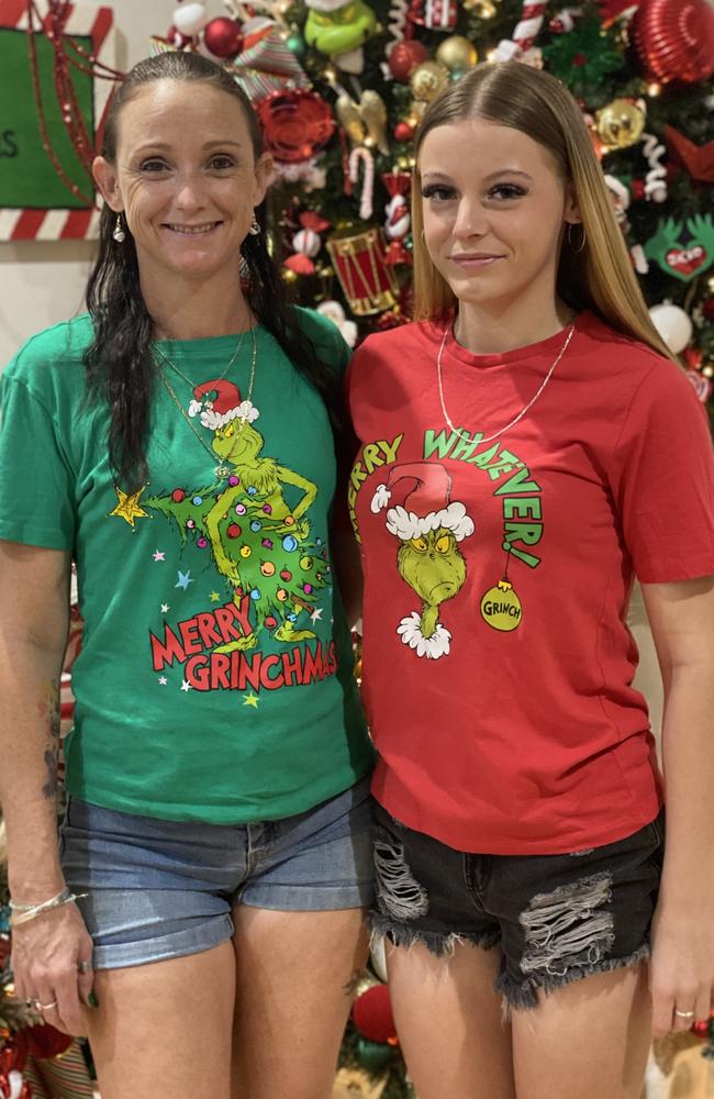 Lisa Harding – pictured with daughter Alicia – is in the running for NT's biggest Christmas fan 2023.