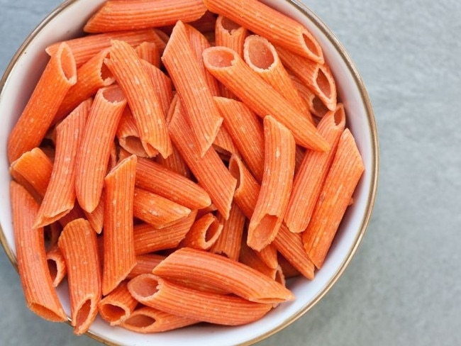 Pasta, especially red lentil pasta, is a great source of carbs.