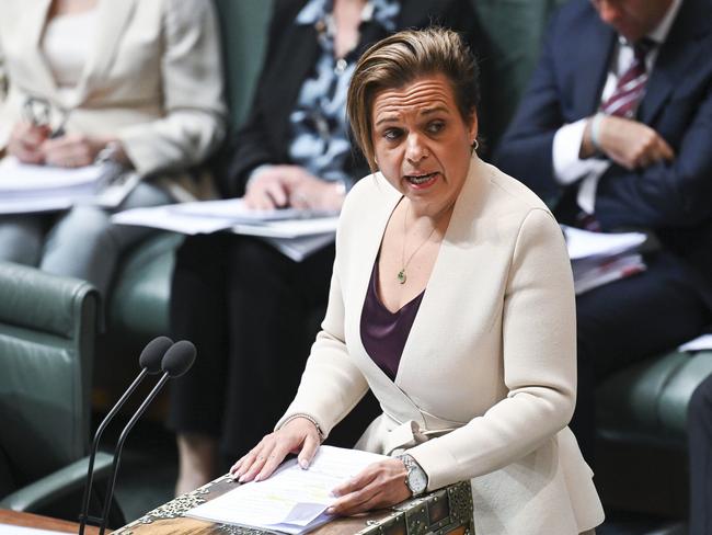 CANBERRA, Australia, NewsWire Photos. June 5, 2024: Michelle Rowland MP during Question Time at Parliament House in Canberra. Picture: NewsWire / Martin Ollman