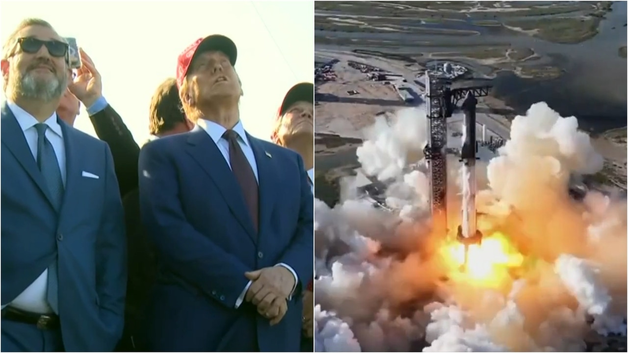 Donald Trump watches SpaceX Starship test flight launch