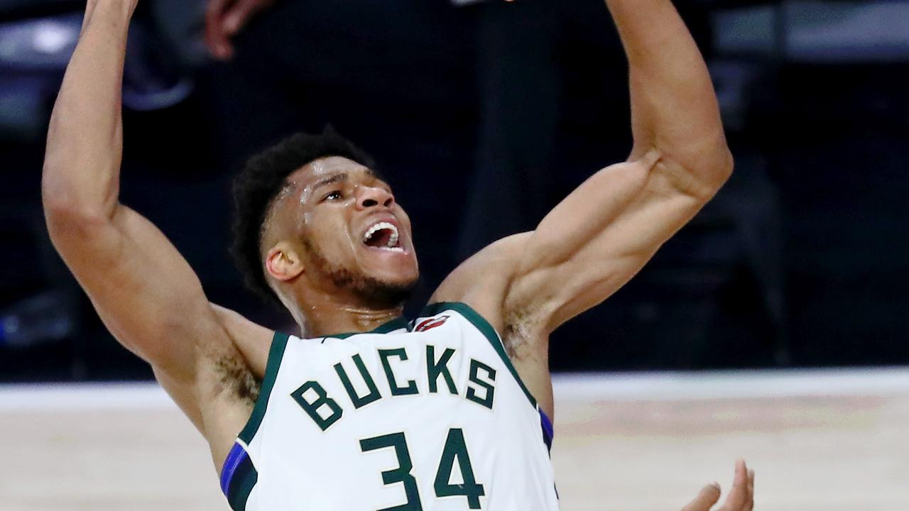 Giannis Antetokounmpo and the Bucks were stunned by the Magic. (Photo by Kim Klement-Pool/Getty Images)