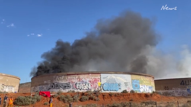 Eyre Peninsula tyre fire continues to burn