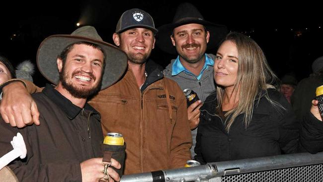 2019 Gympie Muster - Brendan Ratcliff, Nick Mcgowan, Jay Mcgowan, Cindy Mcgowan. Picture: Troy Jegers