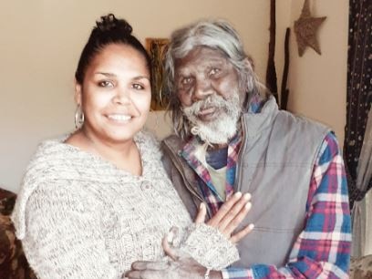 Makia Mclaughlin with her father, the late Australian actor, David Gulpilil. Source: Gofundme page