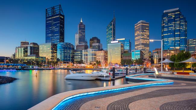 The WA capital Perth.