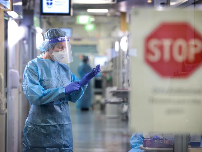 Victorian healthcare workers are battling the state’s biggest case surge yet. Picture: David Caird