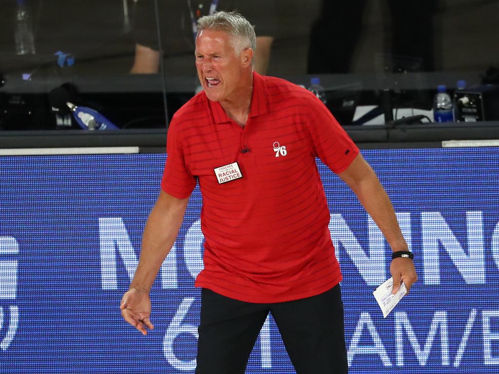 Brett Brown is gone. (Photo by Kim Klement-Pool/Getty Images)