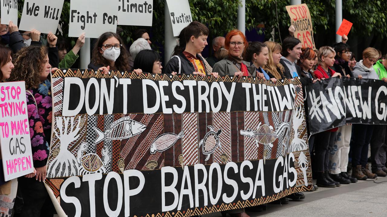 Protesters outside the Federal Court of Australia last year. Picture: Getty Images