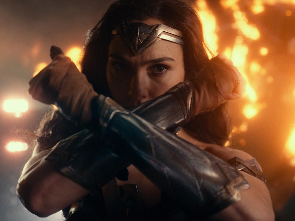 Gal Gadot as Wonder Woman in Justice League.