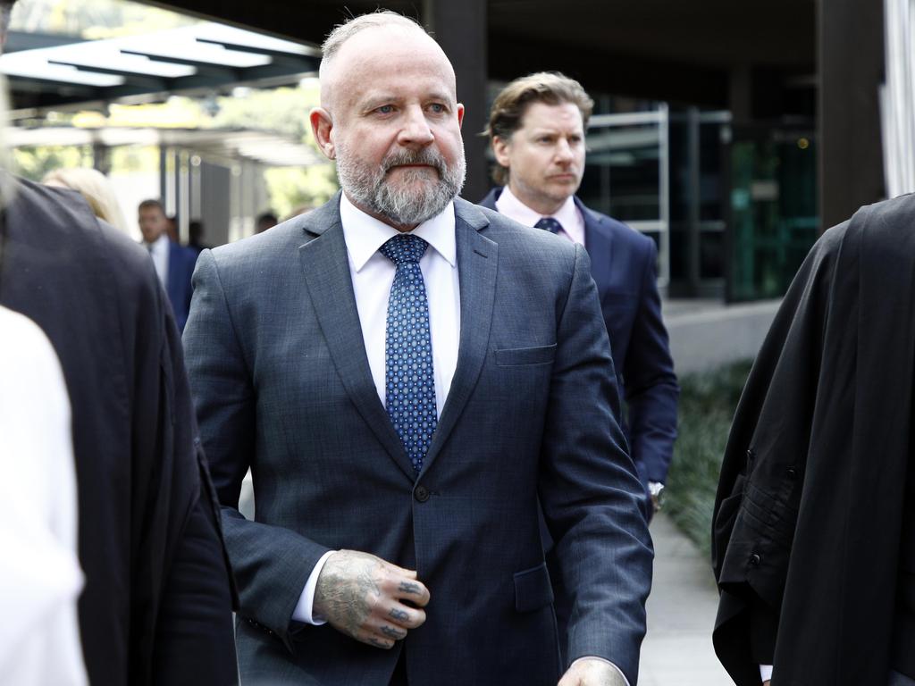 Criminal lawyer Campbell MacCallum leaves the Brisbane Magistrates Court after he was found guilty on drugs charges. Picture: NCA NewsWire/Tertius Pickard