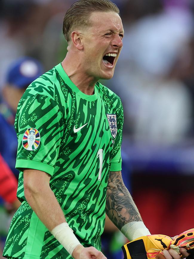 Pickford saved the day for England. (Photo by Richard Pelham/Getty Images)