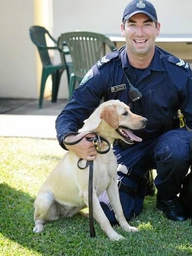 Senior Constable O'Sullivan with Rue