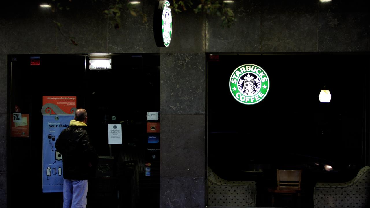 A closed Starbucks store in northern Sydney pictured in 2008.