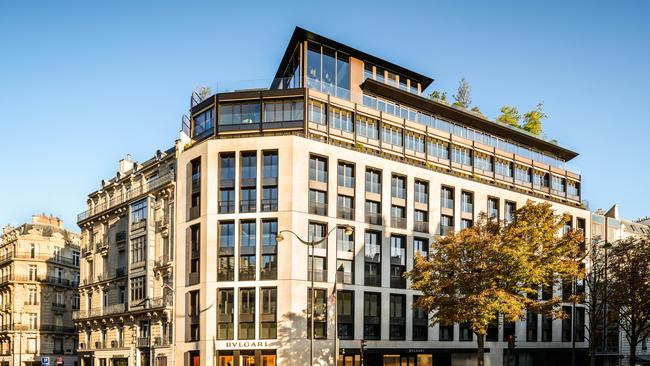 The façade’s ashlar masonry echoes the Louvre and other local landmarks. Picture: Tommy Picone and Francois Guillemin