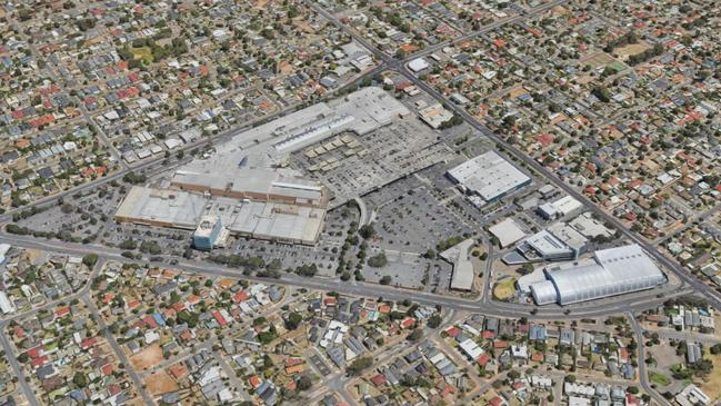 Westfield Marion Shopping Centre as seen from the air in 2018. Picture: Google Maps