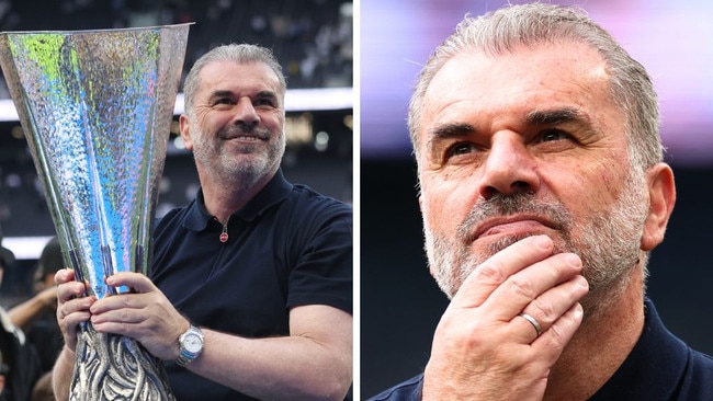 Ange Postecoglou's Tottenham future is in serious doubt. Image: Getty