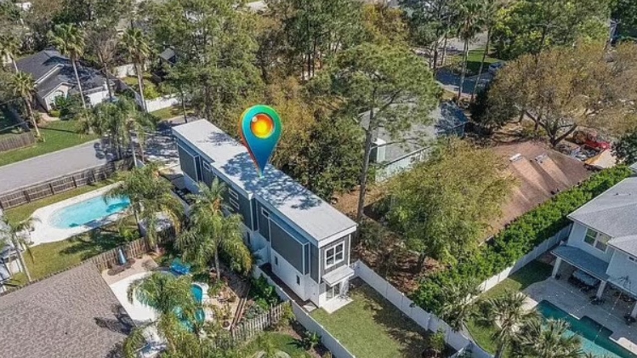 A view of the skinny home. Picture: Ryan Wetherhold, Oceanside Real Estate