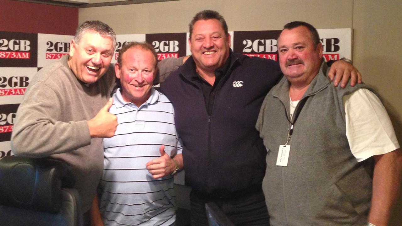 Buzz Rothfield with 2GB's Continuous Call Team - Ray Hadley, Steve 