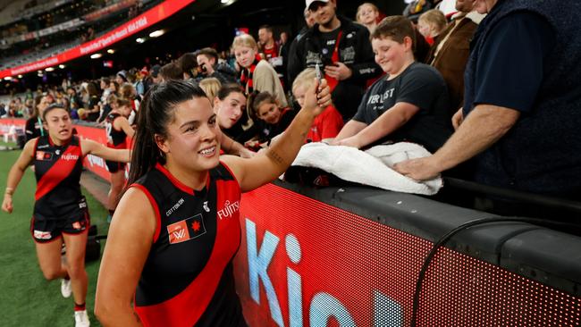 Maddy Prespakis is loving her time at Essendon. (Photo by Michael Willson/AFL Photos via Getty Images)