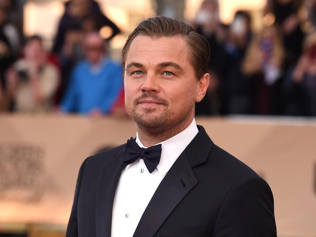 Best actor award winner Leonardo DiCaprio. Picture: AP