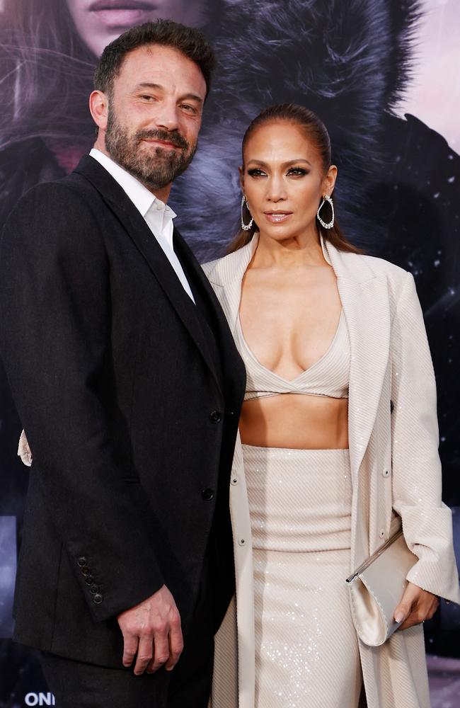 Lopez and Affleck at the premiere of <i>The Mother</i> on May 10. Picture: Michael Tran/AFP