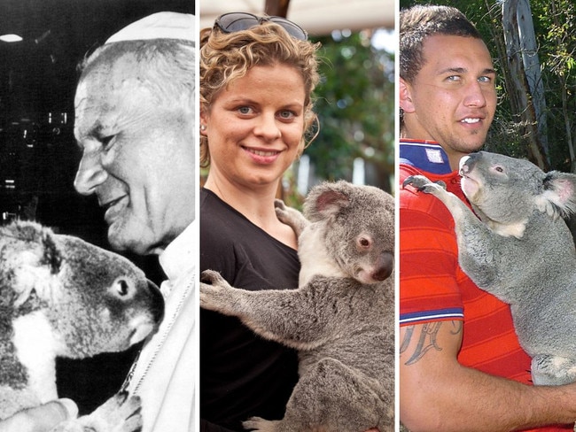 Celebrities who hugged koalas at Lone Pine Sanctuary