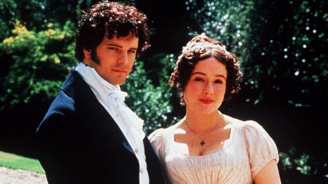 Original tale ... Jennifer Eble and Colin Firth in a still from the famed television series, Pride and Prejudice. Picture: Supplied