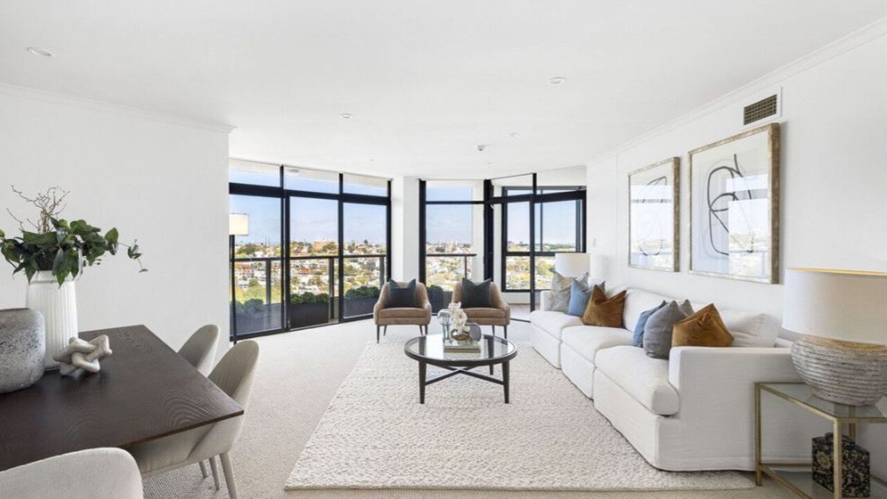 The apartment, in an exclusive building, is expected to sell for in excess of $5 million. Picture: Richardson and Wrench.
