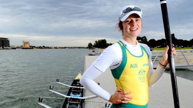 Australian women’s eight rower Olympia Aldersey.