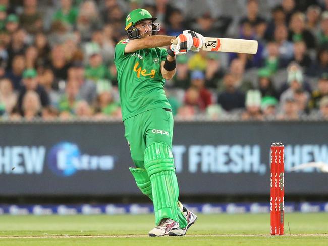 MELBOURNE, AUSTRALIA - JANUARY 04: Glenn Maxwell of the Stars bats during the Big Bash League match between the Melbourne Stars and the Melbourne Renegades at the Melbourne Cricket Ground on January 04, 2020 in Melbourne, Australia. (Photo by Mike Owen/Getty Images)