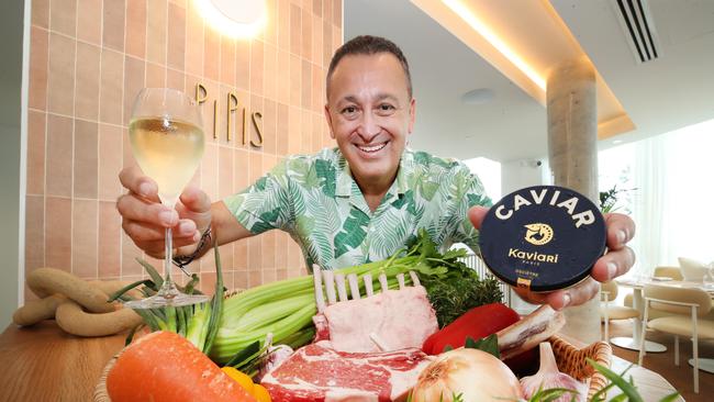 John Gambaro is ready to open his Mediterranean-inspired restaurant called Pipi's, at Pt Danger. Picture Glenn Hampson