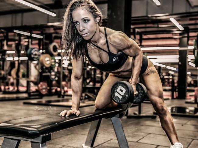 Fellow bikini bodybuilder Jacqui Warnock.