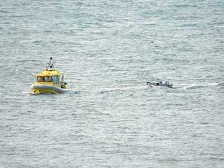 BOAT: Coast Guard Yeppoon tows camping couple back to shore.