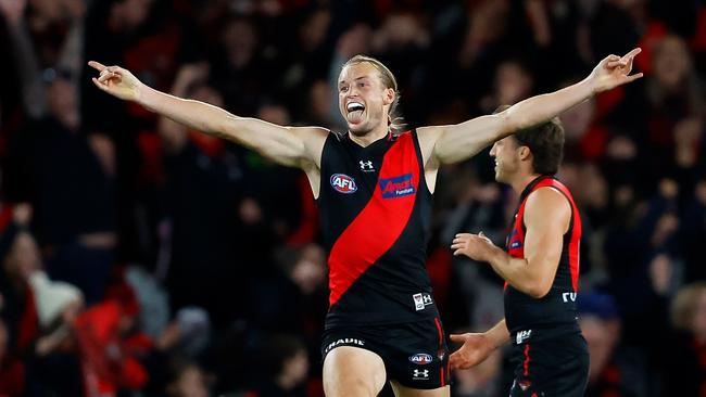 Redman loves how many big games the Bombers get to feature in. (Photo by Dylan Burns/AFL Photos via Getty Images)