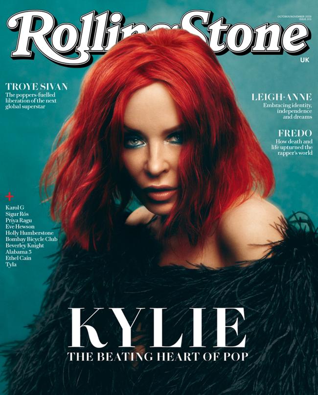 Kylie Minogue is Rolling Stone UK’s October 2023 cover. Picture: Rolling Stone