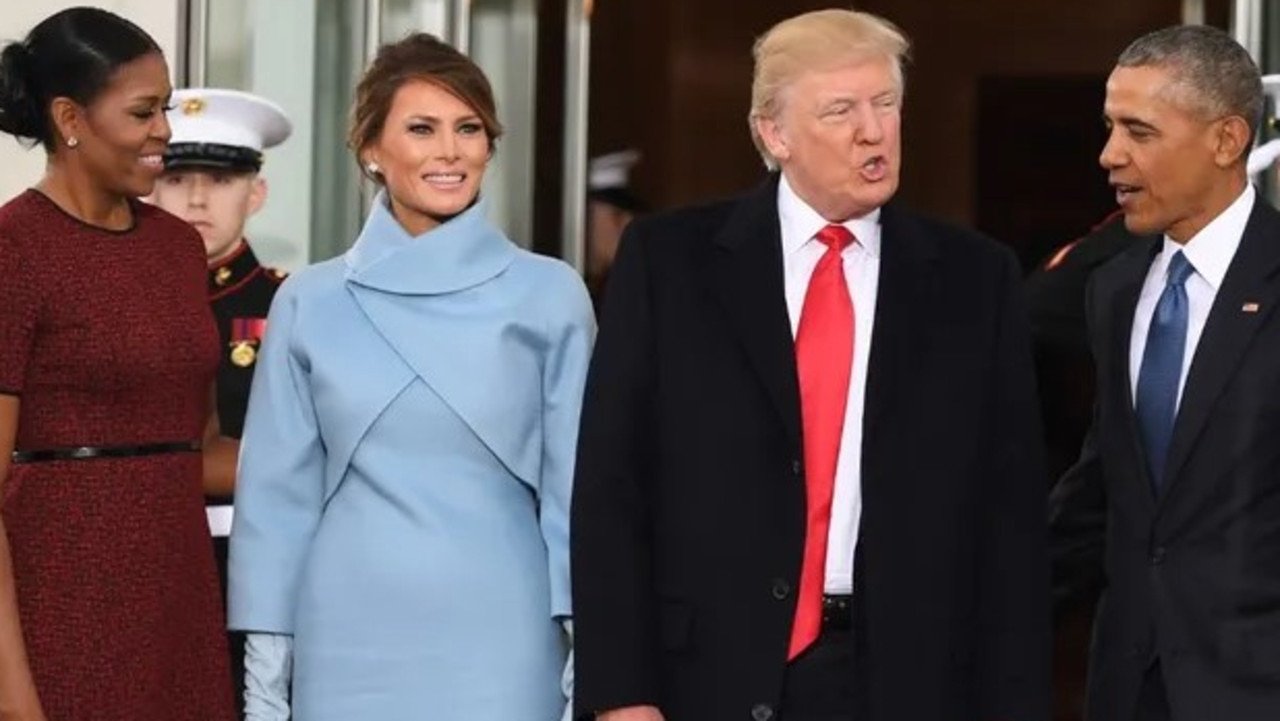 Melania slams Obama's White House act. Picture: Jim Watson/Getty Images