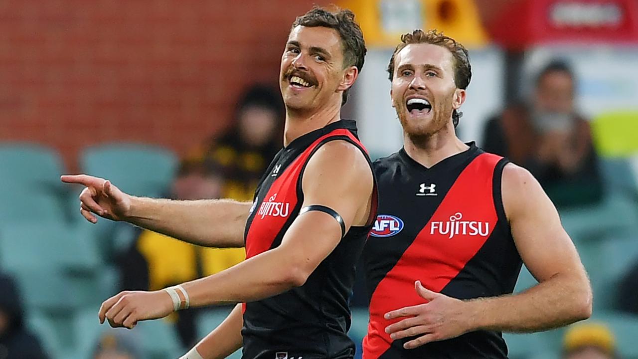 Joe Daniher kicked three goals in a stunning Essendon comeback win over Hawthorn. (Photo by Mark Brake/Getty Images)