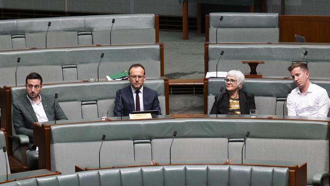 The Greens opposed a motion declaring Australia ‘stands with Israel and recognises its inherent right to defend itself’. Picture: NCA NewsWire / Martin Ollman