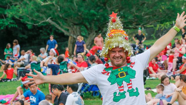 Aaron Neve at Carols by Candlelight in the Gardens Ampitheatre. Picture GLENN CAMPBELL