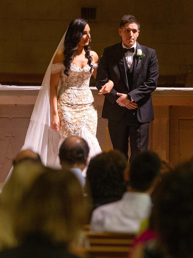 The couple agreed to stick with the date even if restrictions were still in place. Picture: Mark Stewart