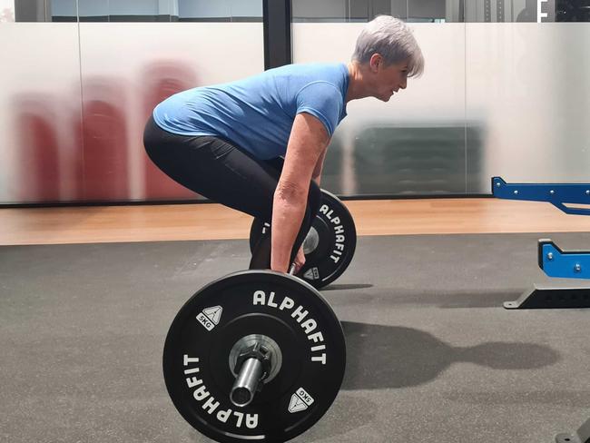 Kim Garrett at Castle Hill Club Active with a deadlift