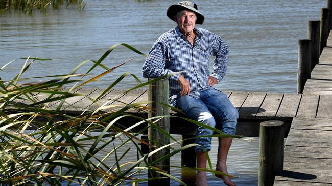 Clayton Bay resident and environmental supporter Peter Mirtschin at Dunn’s Lagoon, Clayton Bay. Picture: Tricia Watkinson