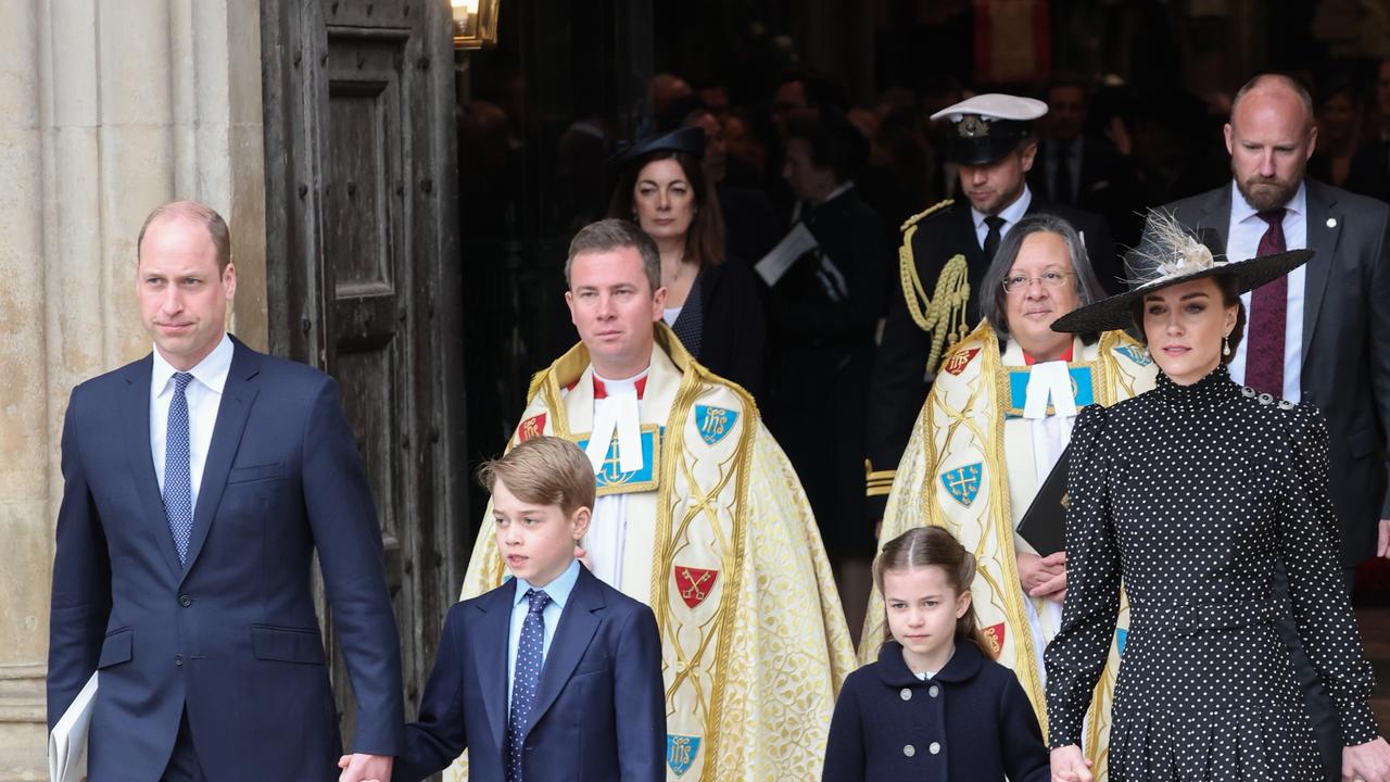 Prince William, Prince George, Princess Charlotte and Kate Middleton were all in attendance. Photo by Chris Jackson/Getty Images