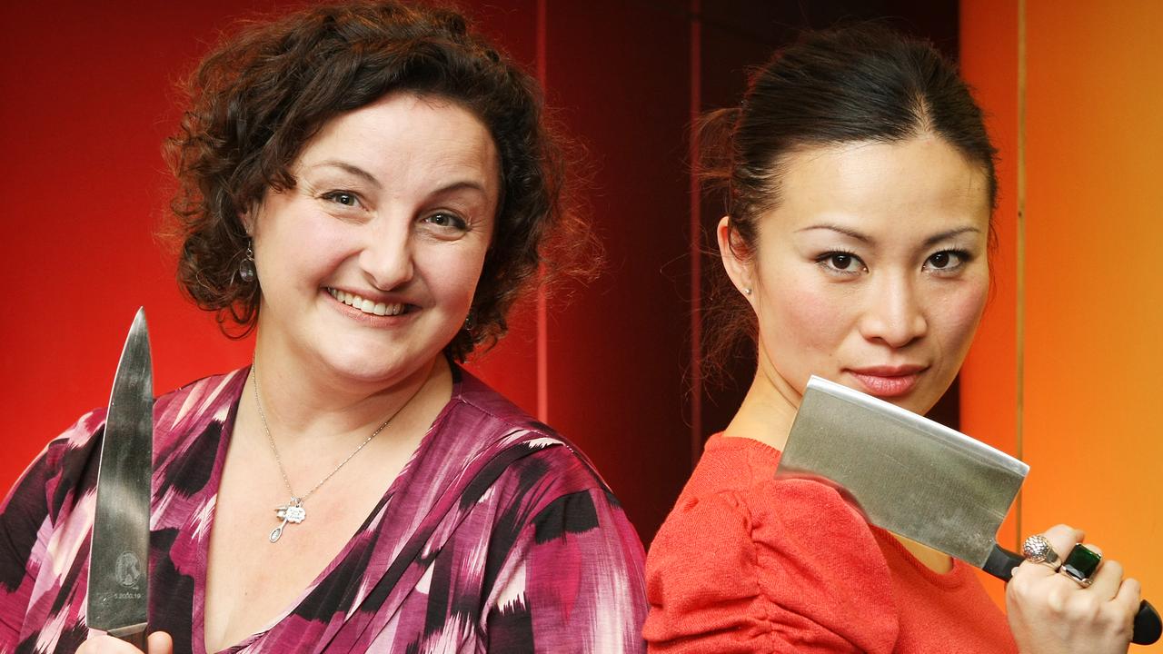 Goodwin (L) and Poh Ling Yeow on the first season of<i> MasterChef</i>.