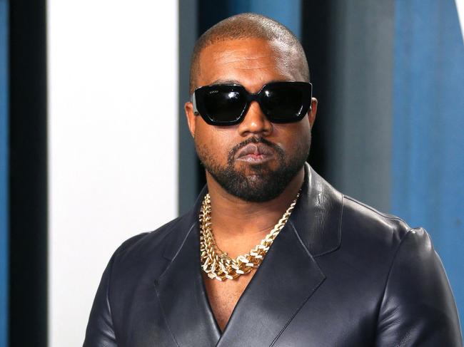 Rapper Kanye West has reportedly clashed with a woman after leaving his daughter’s baskettbll game. Picture: AFOP