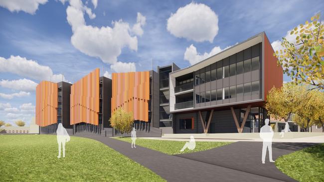 Norwood Morialta is undergoing a $52m revamp to take in Year 7 students from next year. Picture: Swanbury Penglase Architects