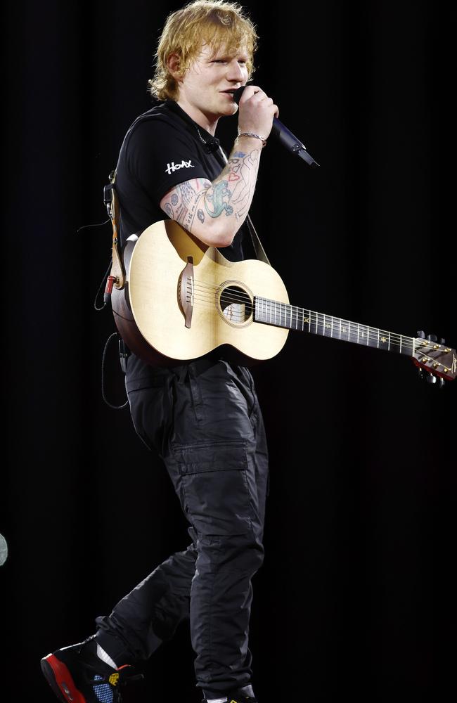 Sheeran performed at Suncorp Stadium on Friday night. Picture: Image/Josh Woning